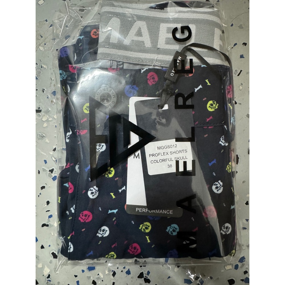MAELREG ProFlex Mens Colorful Skull Golf Shorts Size 38 New
